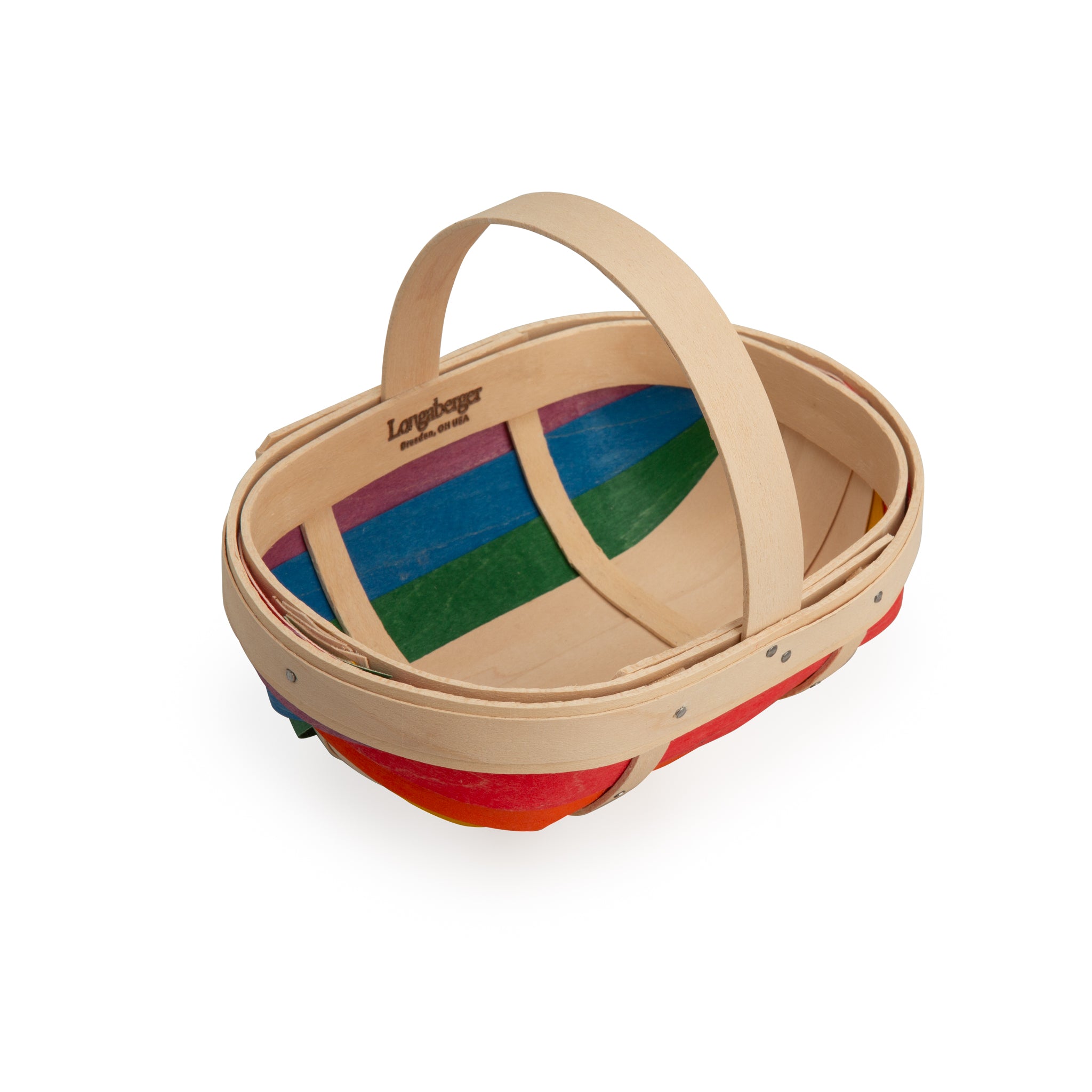 Rainbow Small Trug Basket with Protector - Multi - 图片 6