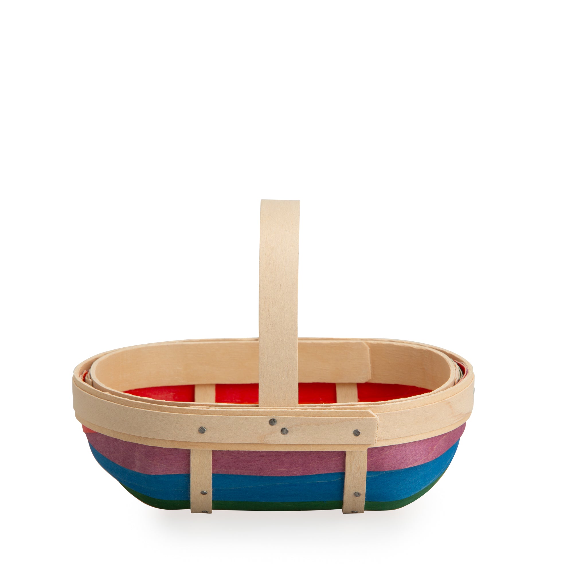 Rainbow Small Trug Basket with Protector - Multi - 图片 9