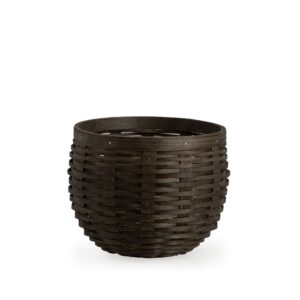 Medium Round Nesting Storage Basket - Black
