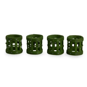 1896 Napkin Ring Set - Bold Green