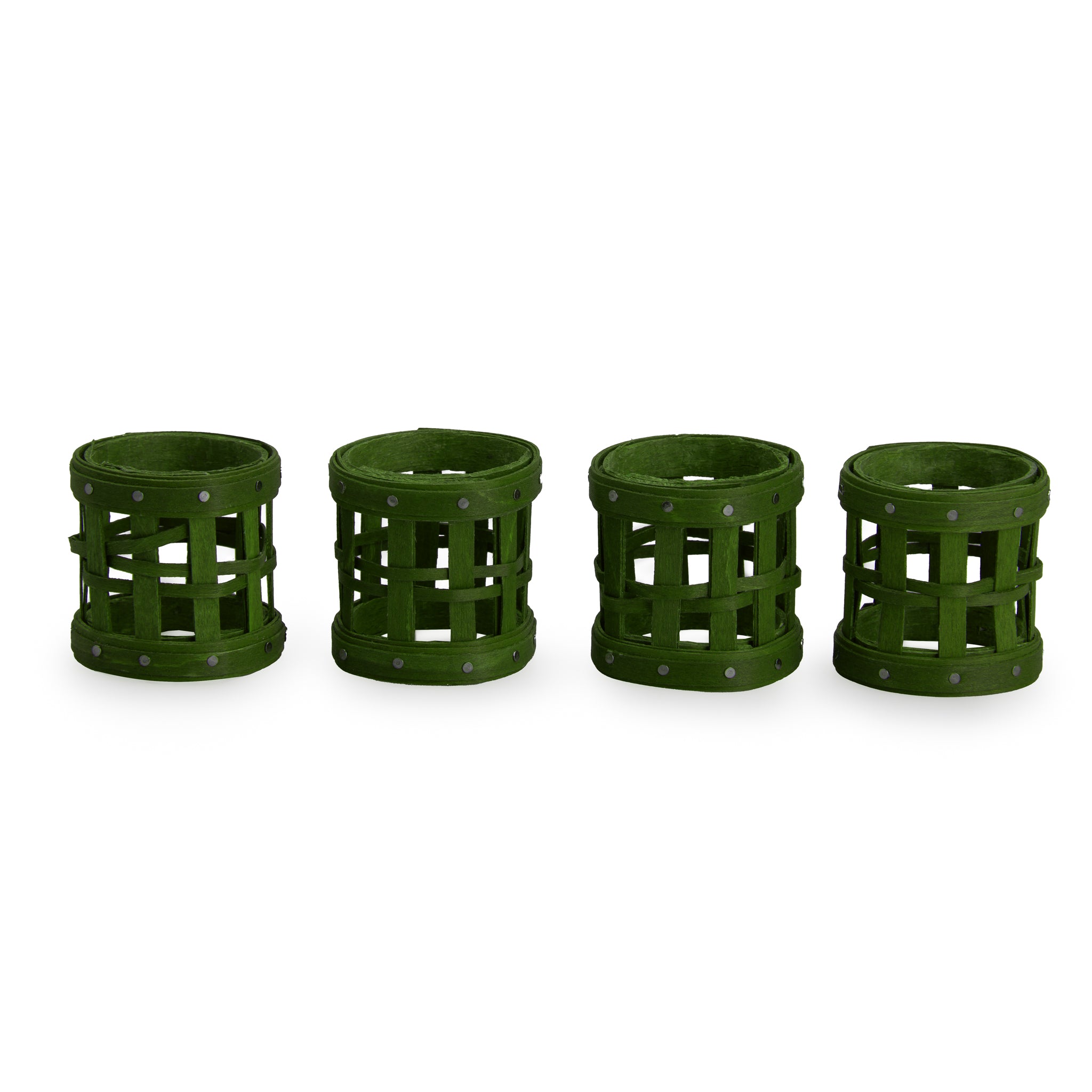 1896 Napkin Ring Set - Bold Green