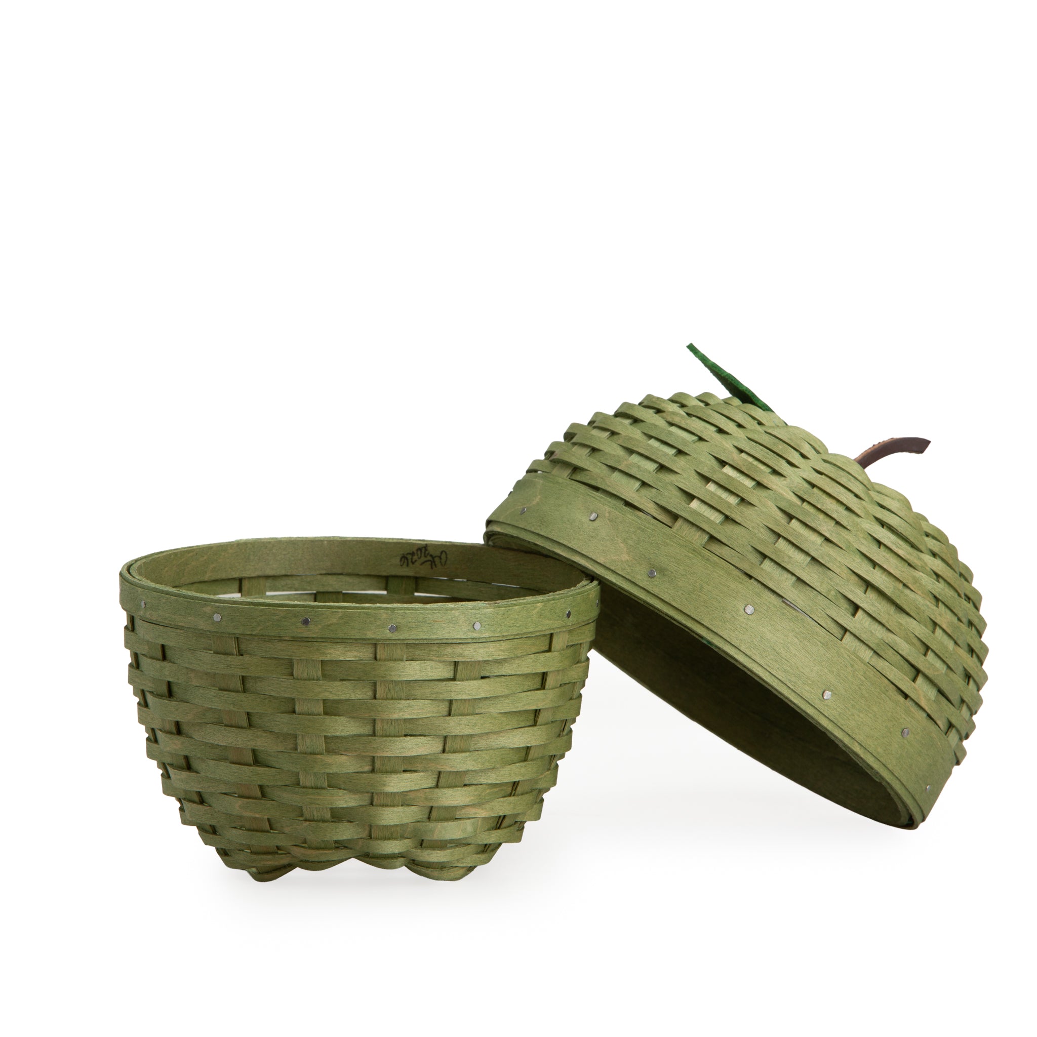Apple Picking Small Apple with Woven Lid and Protector - Green - 图片 14