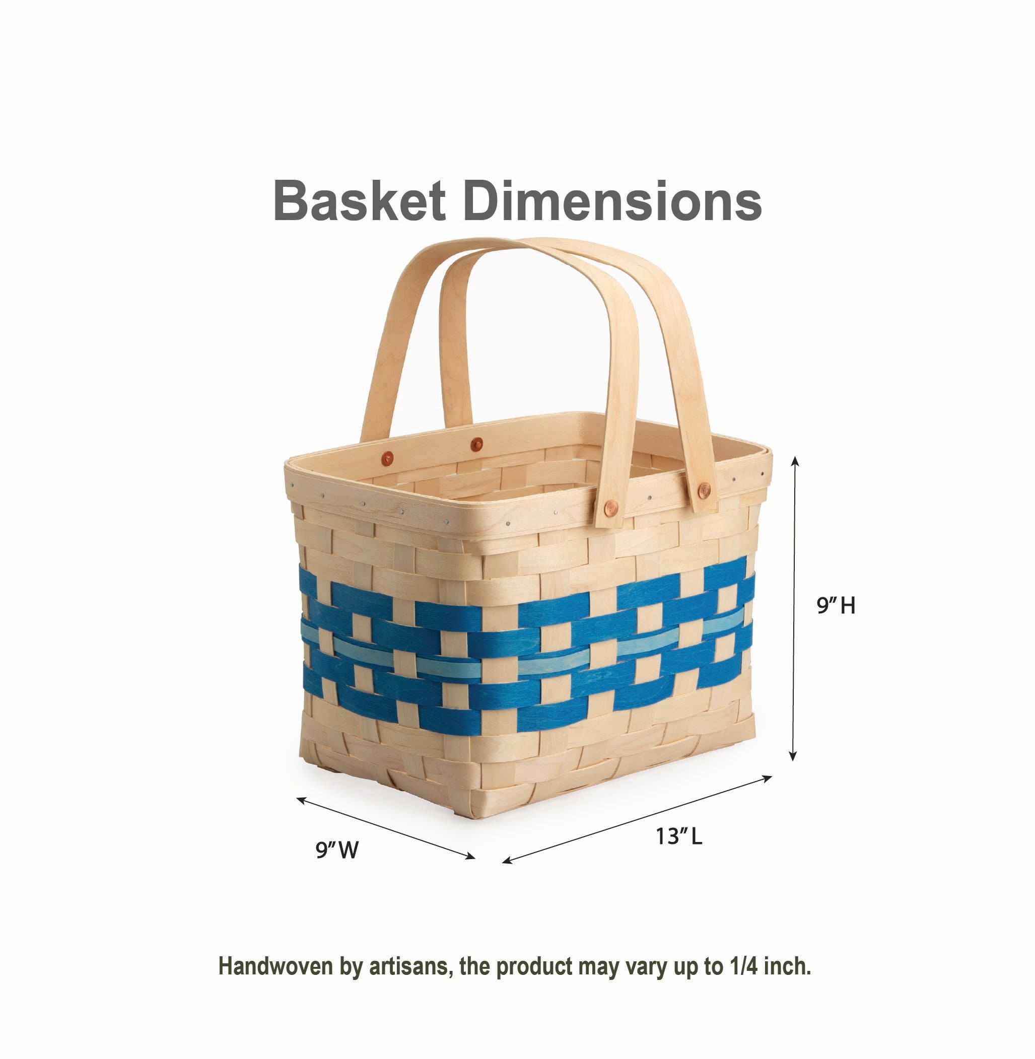 Spring Homestead Picnic Basket with Protectors - Blueberry - 图片 2