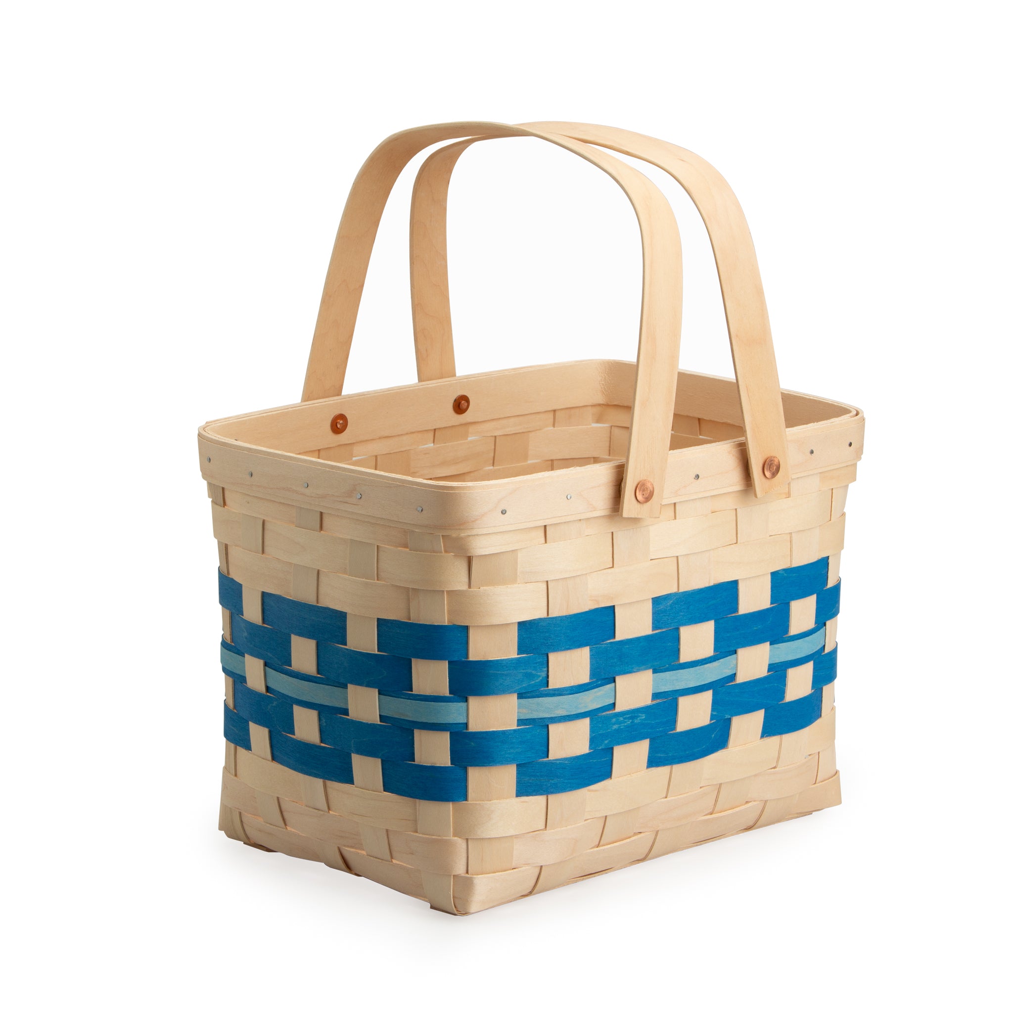 Spring Homestead Picnic Basket with Protectors - Blueberry