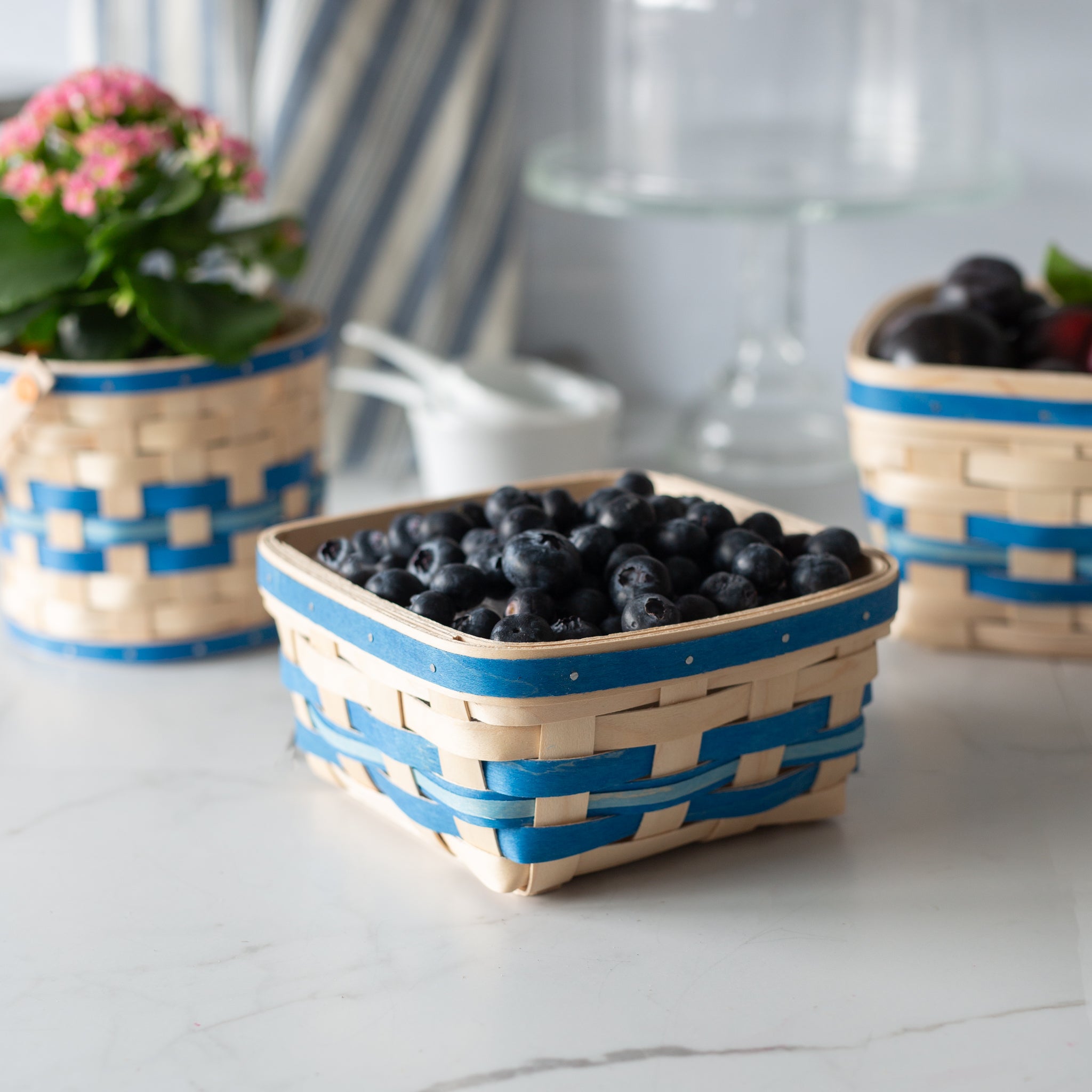 Spring Medium Berry Basket with Protector - Blueberry - 图片 3