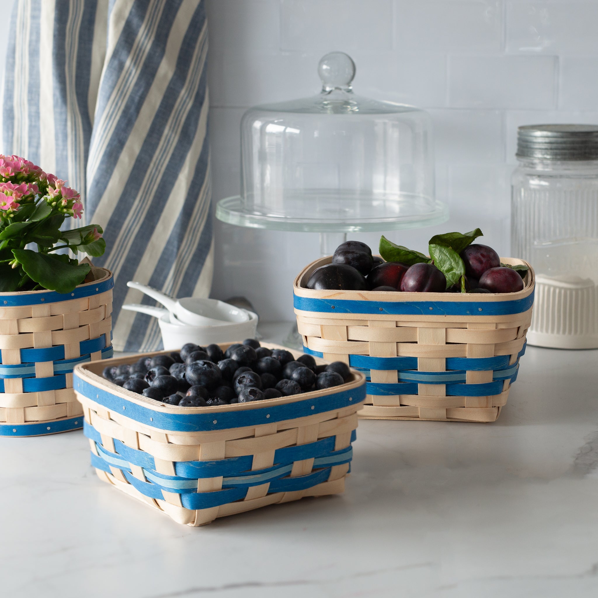 Spring Medium Berry Basket with Protector - Blueberry - 图片 4