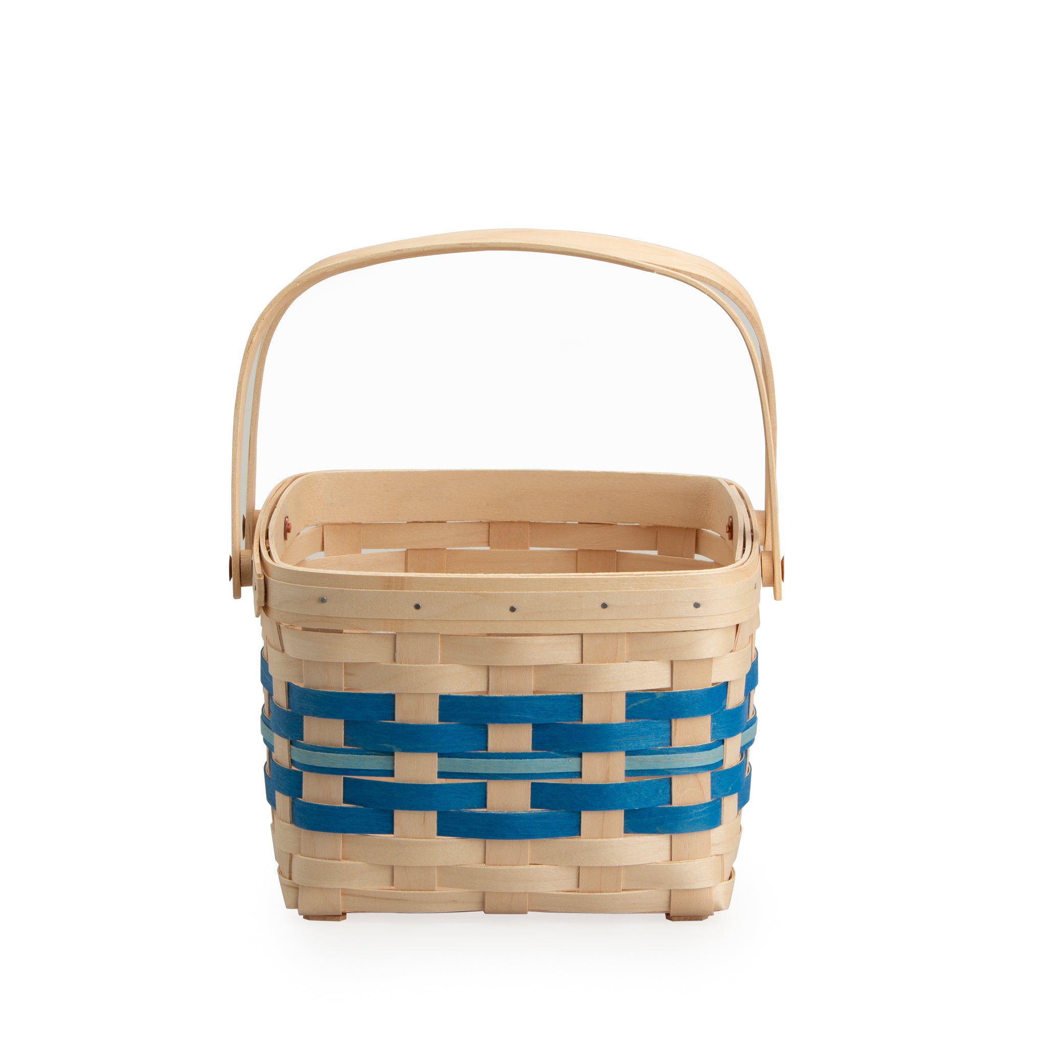 Spring Provision Picnic Basket with Lid and Protectors - Blueberry - 图片 14