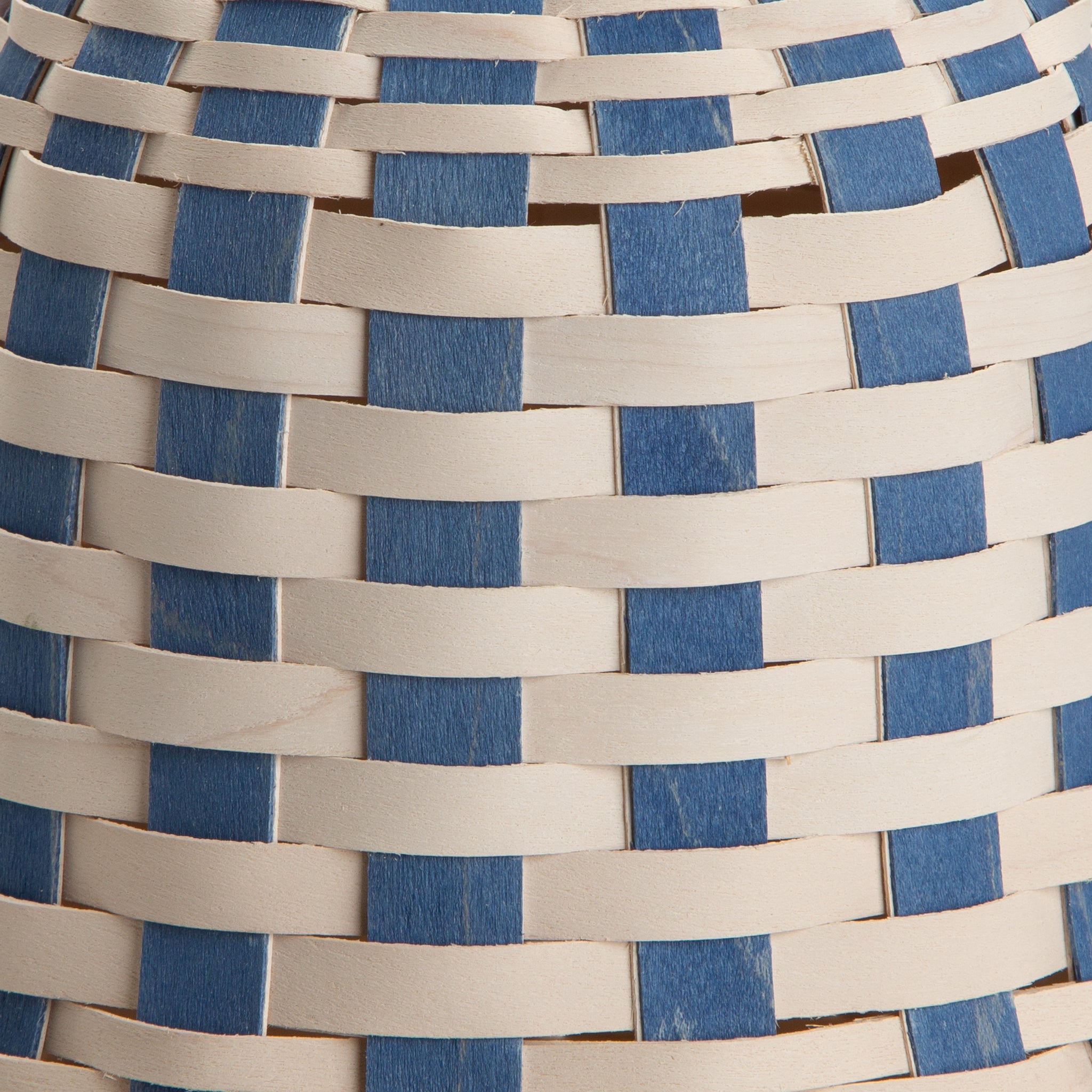 Large Bell Basket - Blue and White - 图片 2