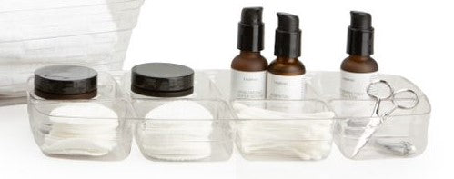 1896 Vanity Organizing Basket Set with Protectors - Black - 图片 2
