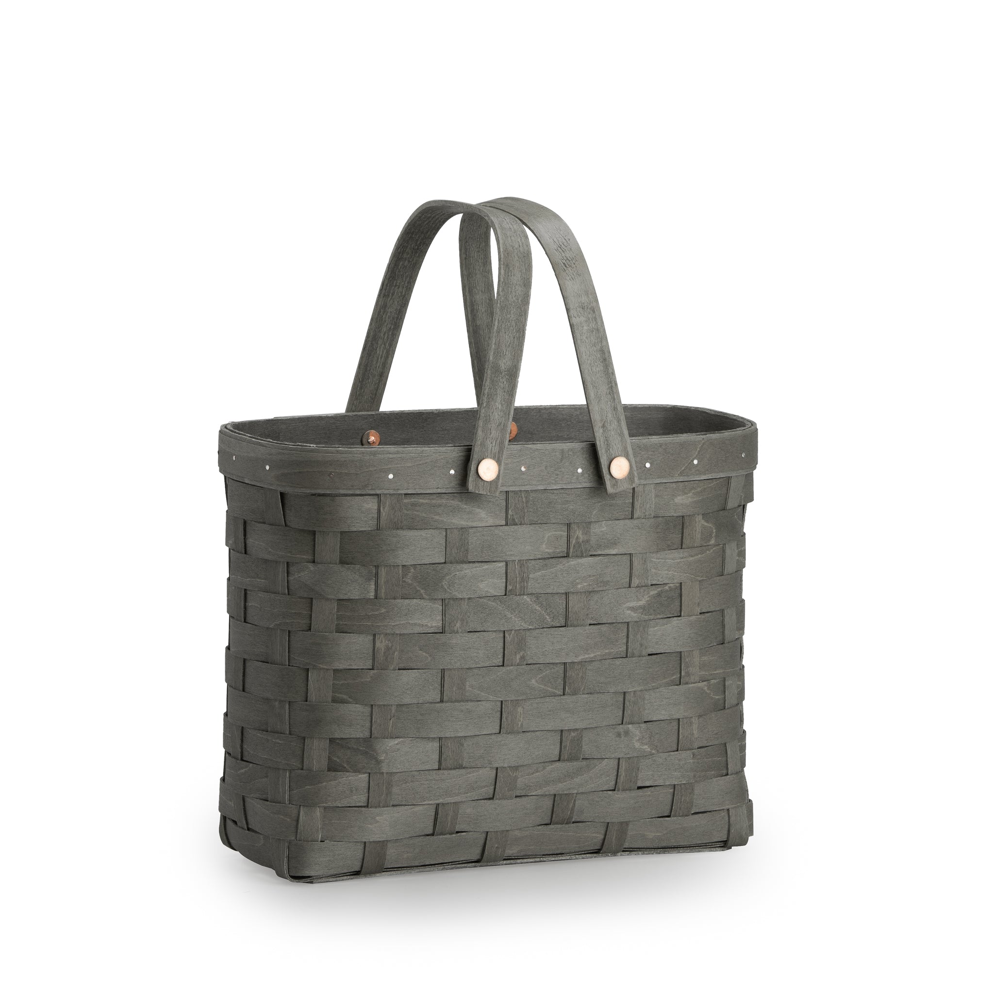 Wine Caddy Basket Set with Protector - Pewter